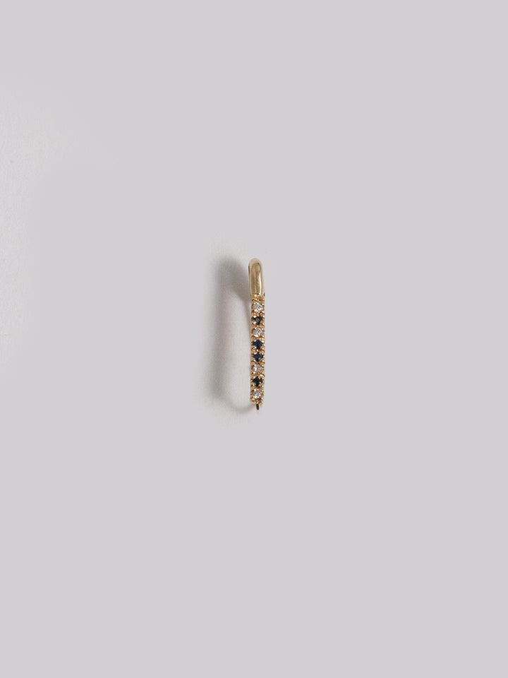 loren stewart Mini Diamond & Sapphire Safety Pin