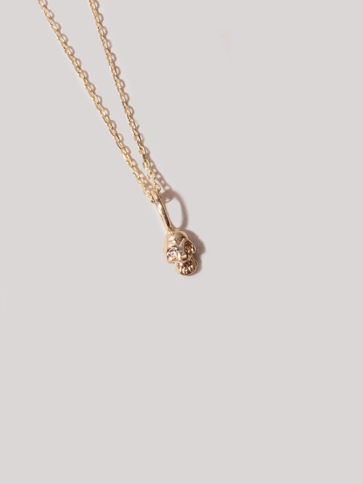 Loren Stewart Mini Diamond Skull Pendant
