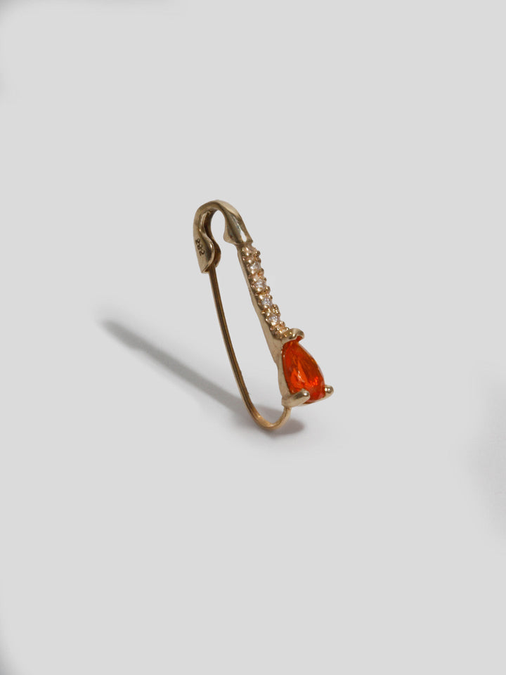 Loren Stewart Mini Gemstone Diamond Safety Pin