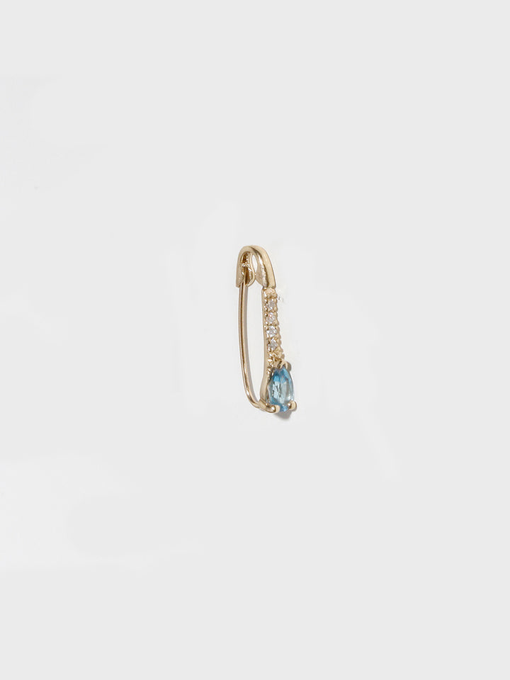 Loren Stewart Mini Gemstone Diamond Safety Pin