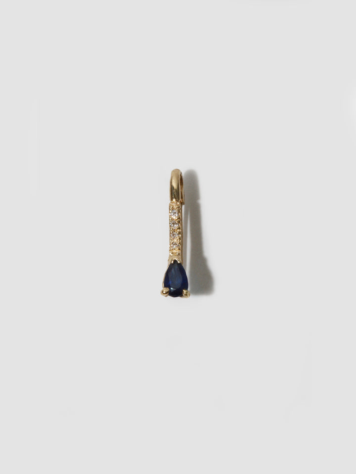 loren stewart Mini Gemstone Diamond Safety Pin