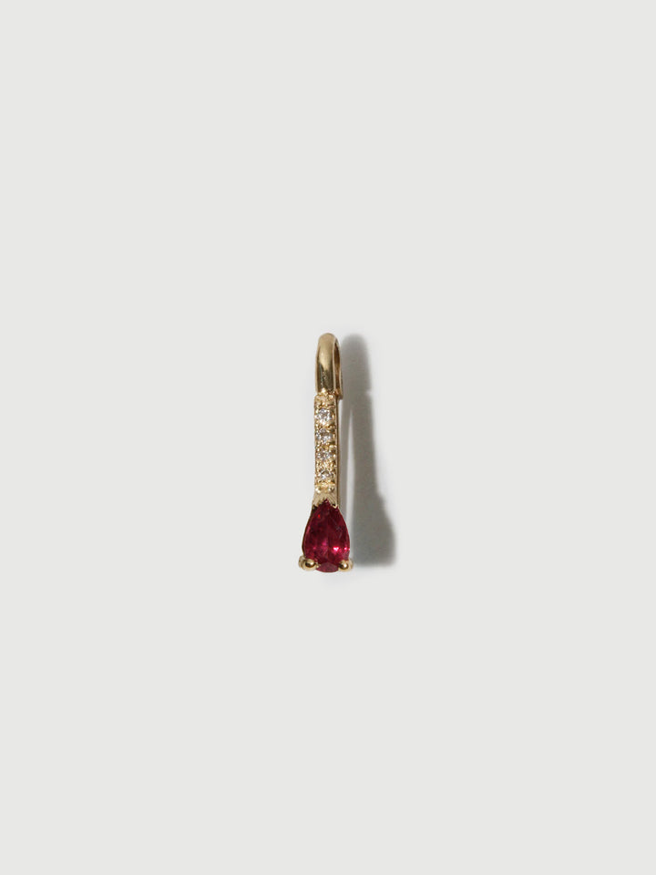 loren stewart Mini Gemstone Diamond Safety Pin