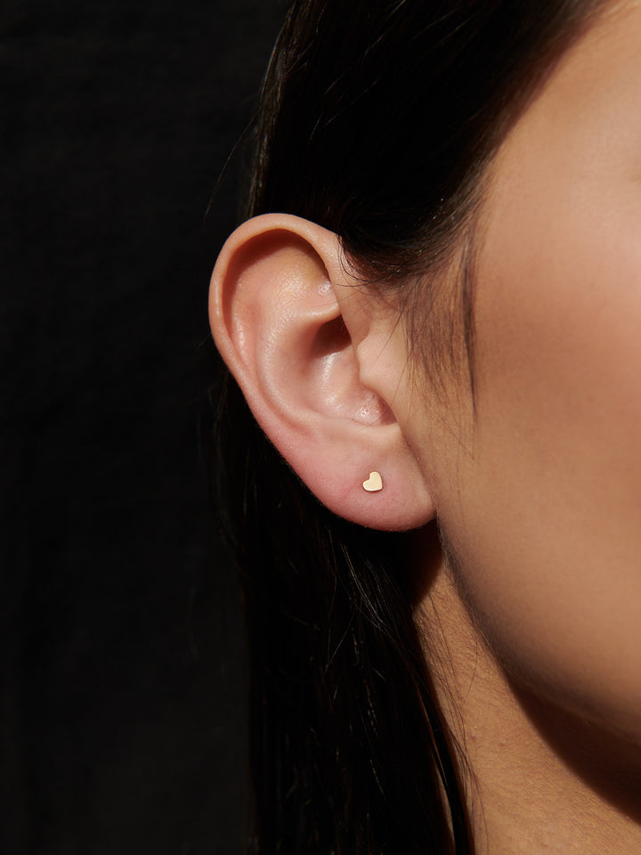 Loren Stewart Mini Heart Studs