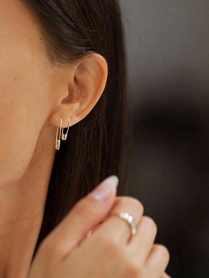 Loren Stewart Mini Safety Pin Earring