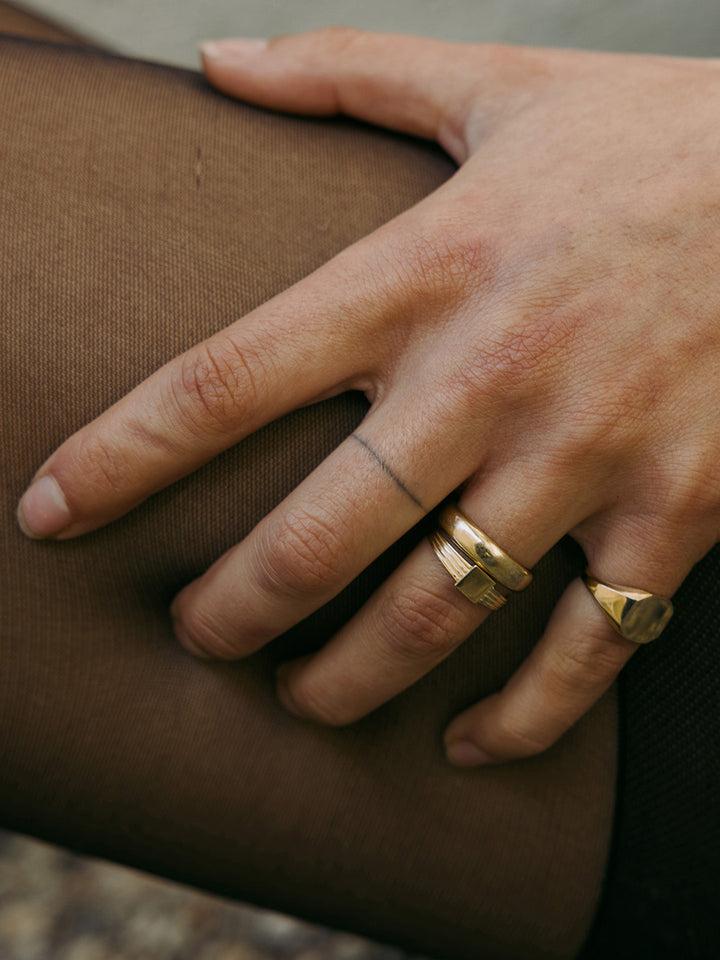 Loren Stewart Mini Square ID Signet