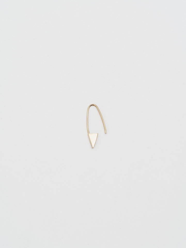 Loren Stewart Mini Triangle Safety Pin Earring