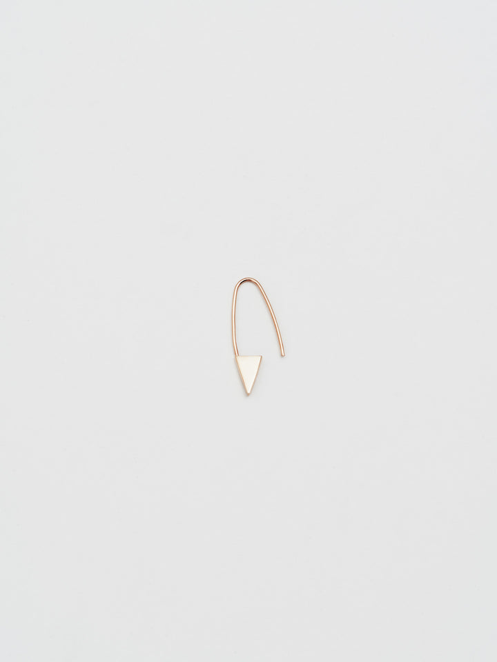 Loren Stewart Mini Triangle Safety Pin Earring