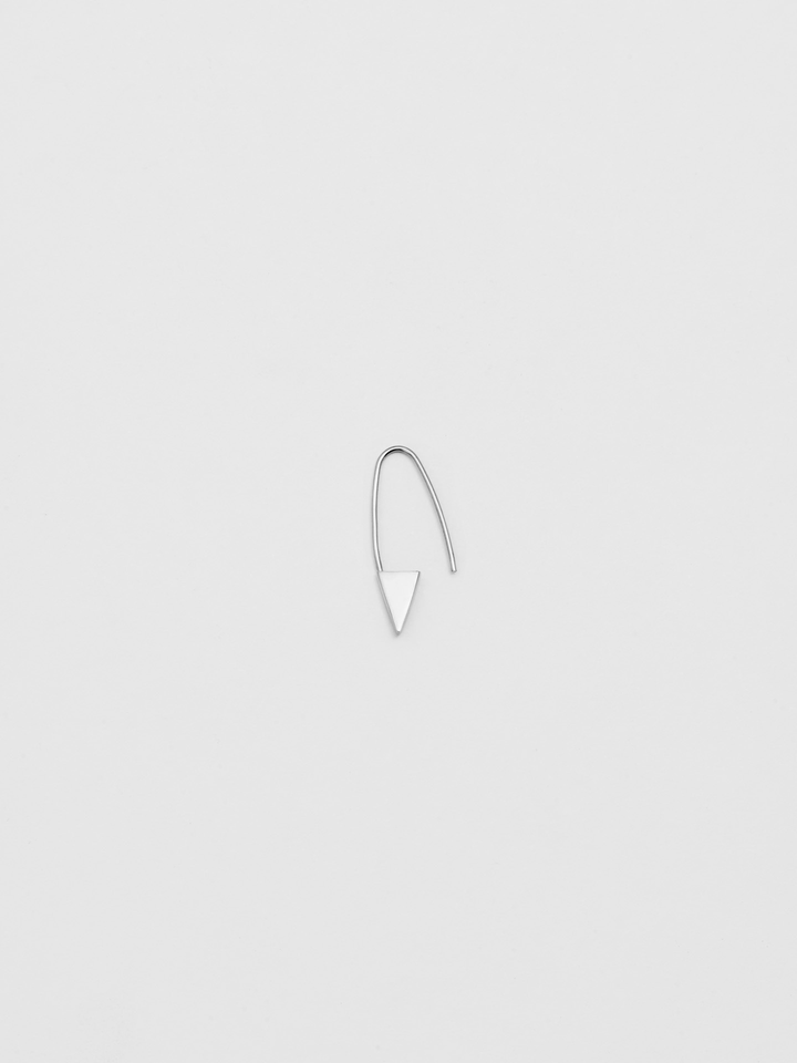 Loren Stewart Mini Triangle Safety Pin Earring