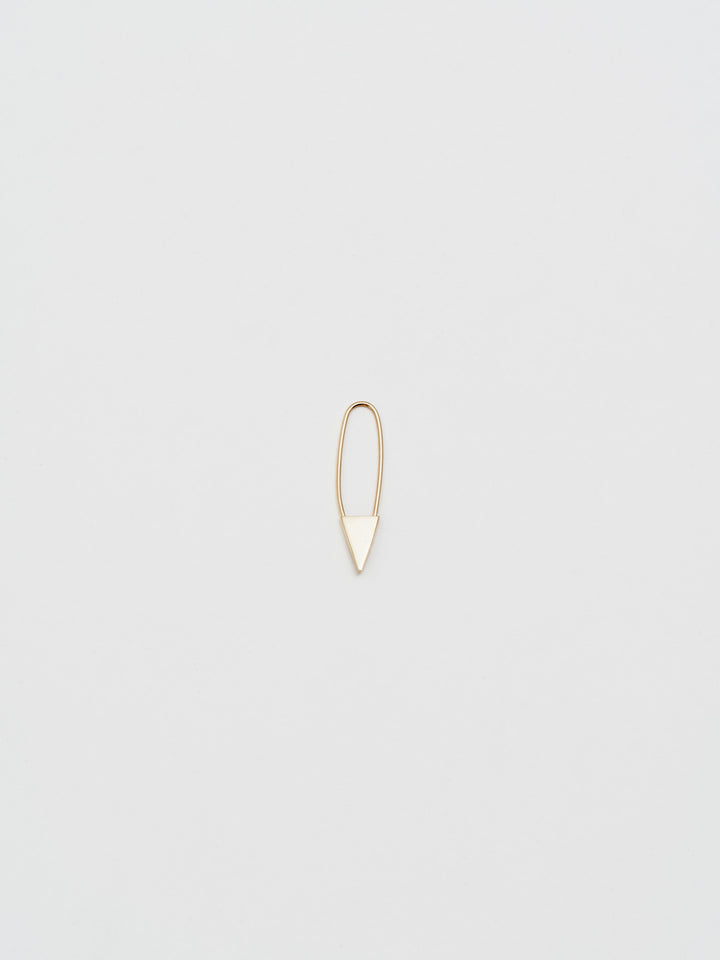 loren stewart Mini Triangle Safety Pin Earring