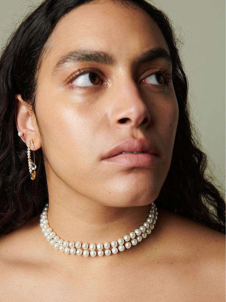 Loren Stewart Opera Wrap Pearl Strand