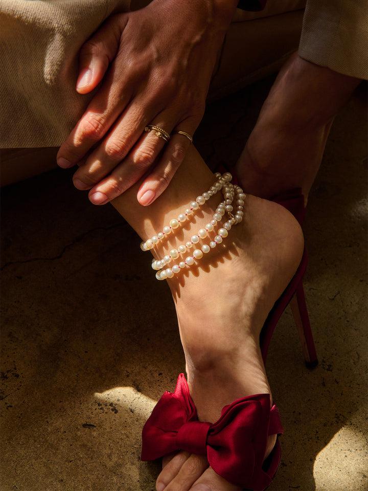 Loren Stewart Opera Wrap Pearl Strand