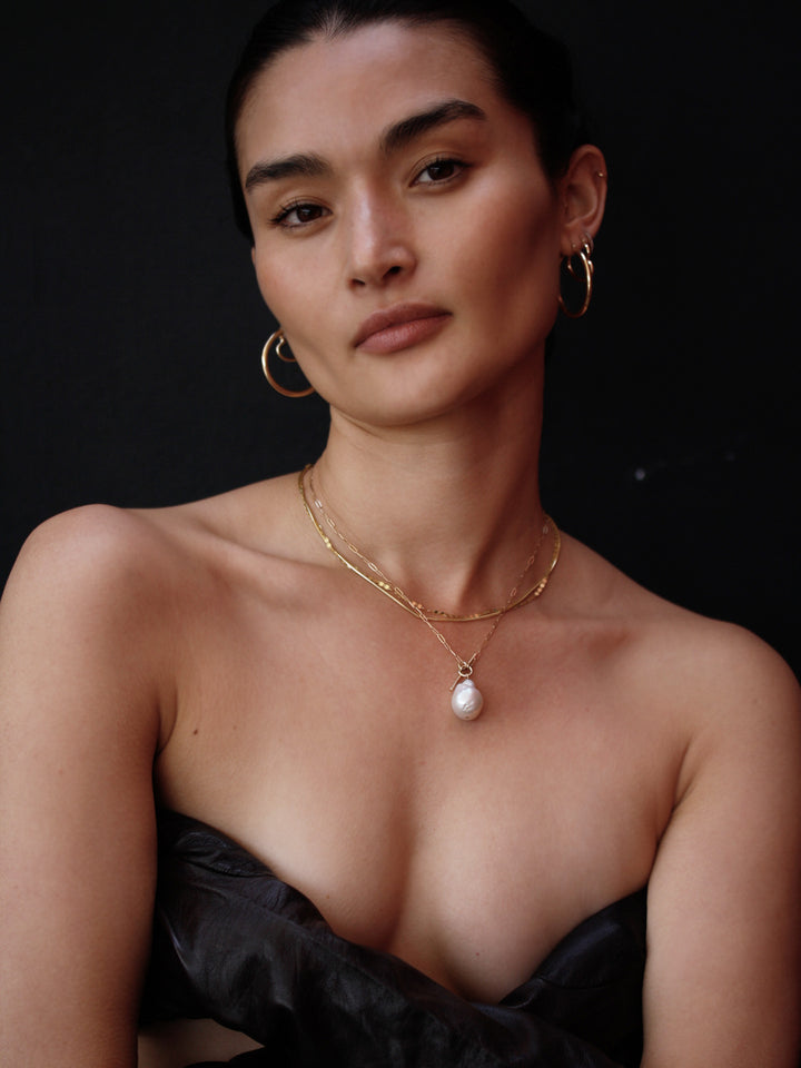 Loren Stewart Pearl & Toggle Necklace