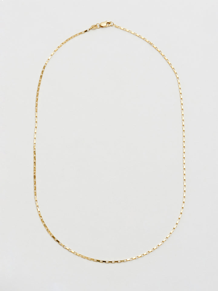 loren stewart Petite Industrial Box Link Chain