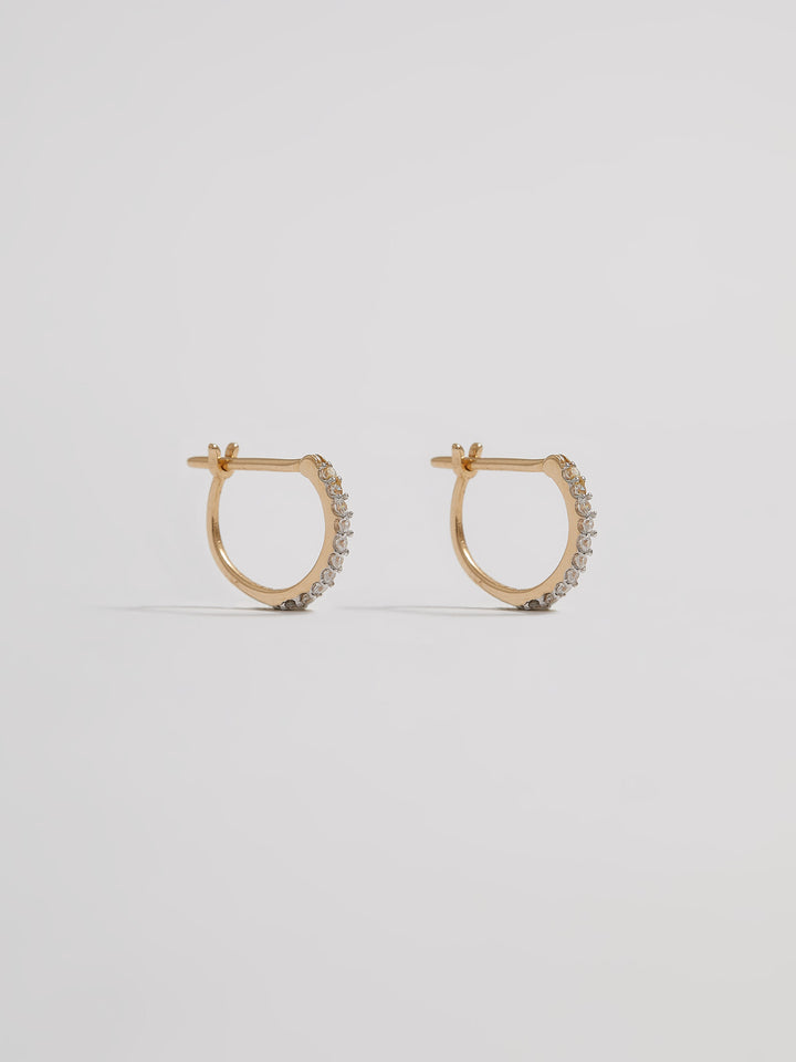 loren stewart Petite Pave Huggies