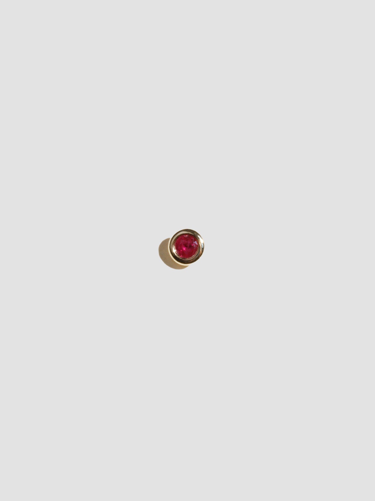 Loren Stewart Ruby Bezel Stud