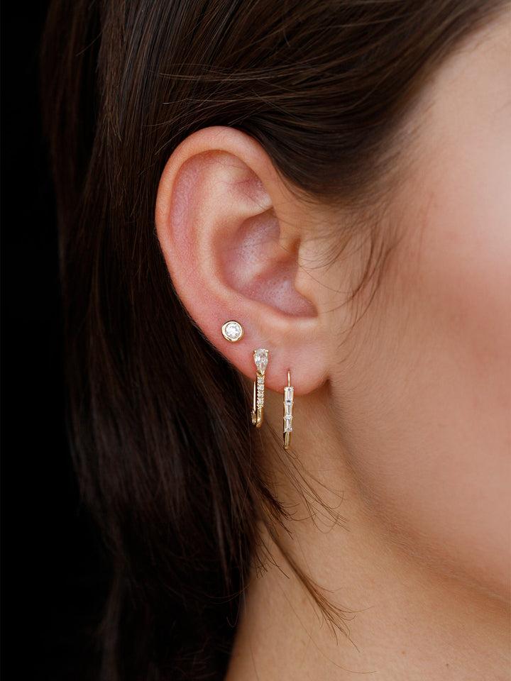 Loren Stewart Sapphire Bezel Stud