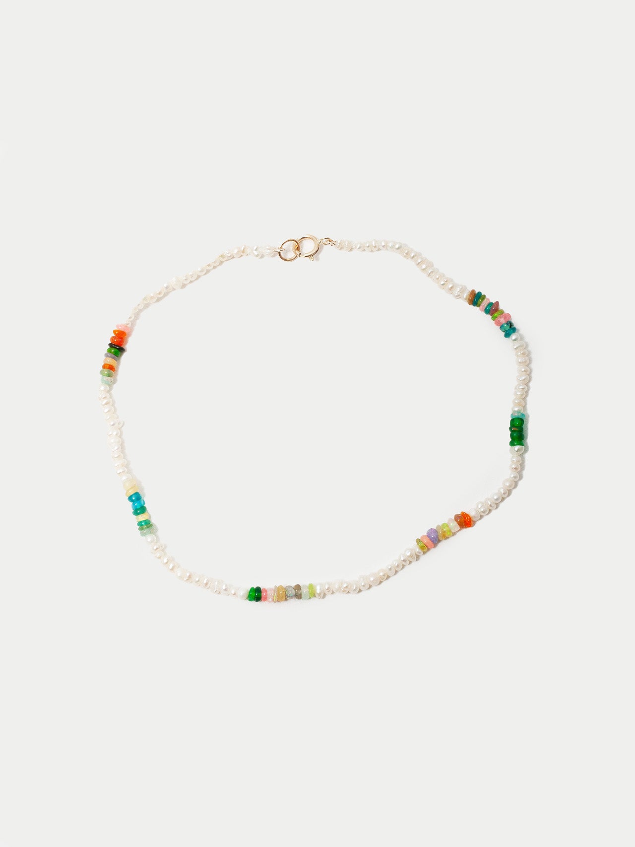 Loren Stewart Seed Pearl & Opal Anklet