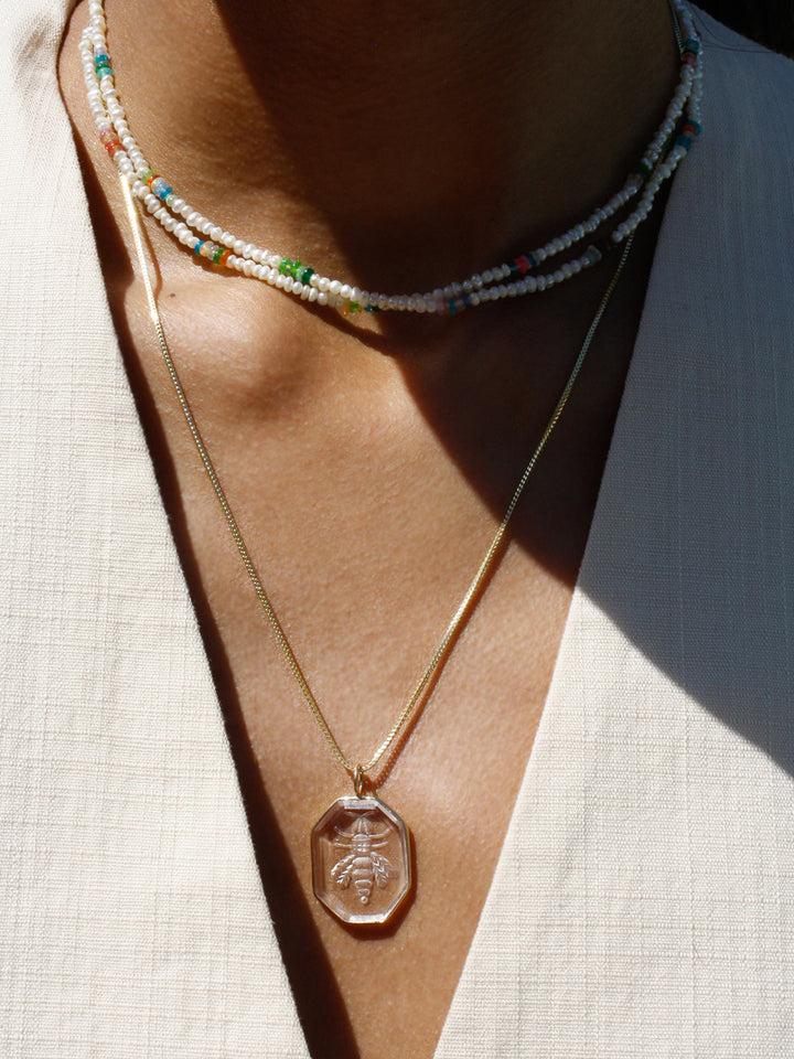 Loren Stewart Seed Pearl & Opal Wrap Strand