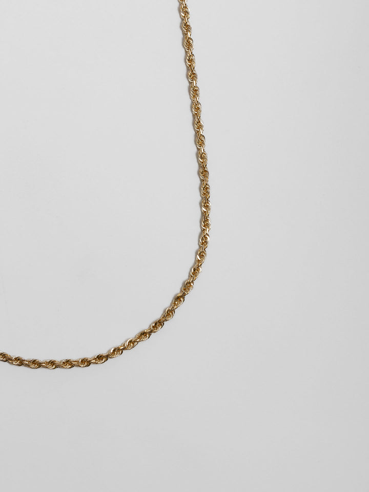 Loren Stewart Solid Gold Rope Chain
