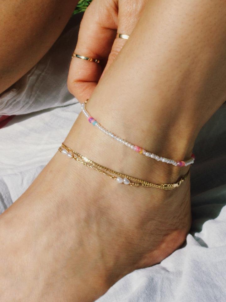 Loren Stewart Solid Petite Havana Chain Anklet