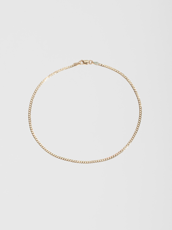 loren stewart Solid Petite Havana Chain Anklet
