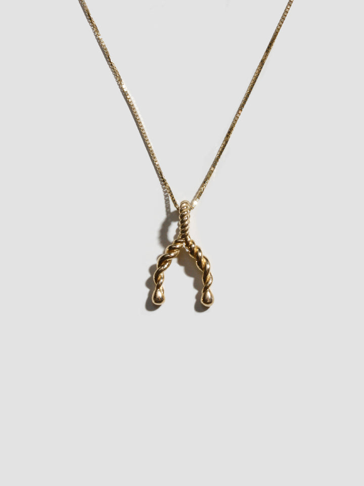 loren stewart Spiral Wishbone Pendant