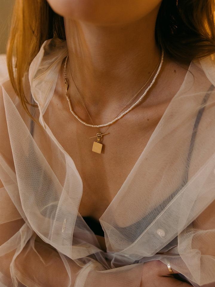 Loren Stewart Square & Toggle Necklace