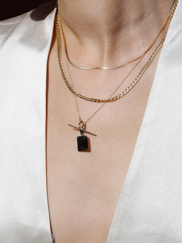 Loren Stewart Square & Toggle Necklace