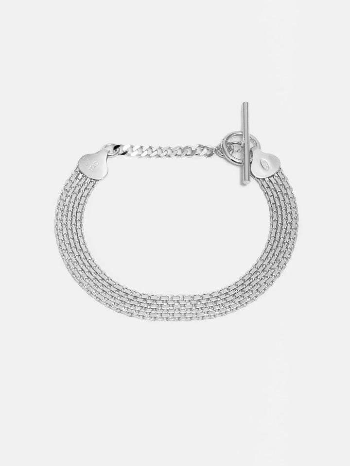 loren stewart Sterling Silver Chainmail Bracelet