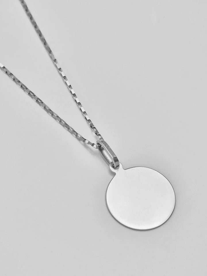 loren stewart Sterling Silver Disk Pendant