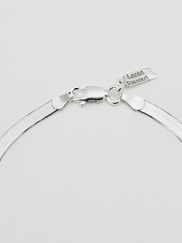 Loren Stewart Sterling Silver Herringbone Bracelet