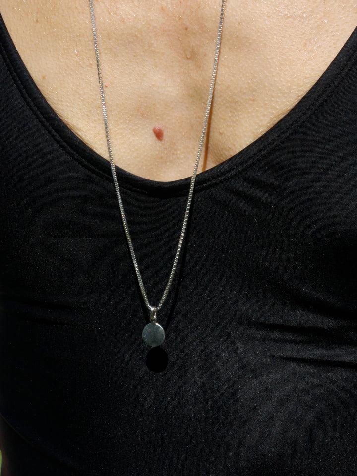 Loren Stewart Sterling Silver Mini Disk Pendant