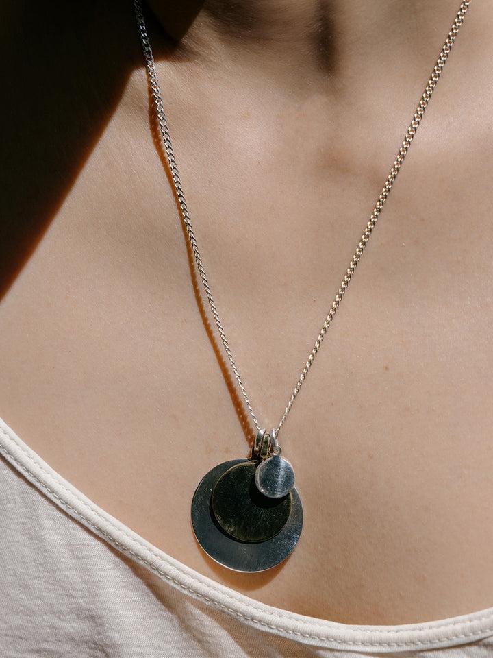 Loren Stewart Sterling Silver Mini Disk Pendant