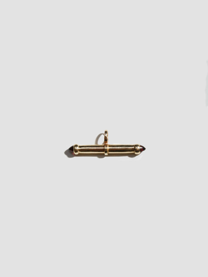 loren stewart Stone Barbell Pendant