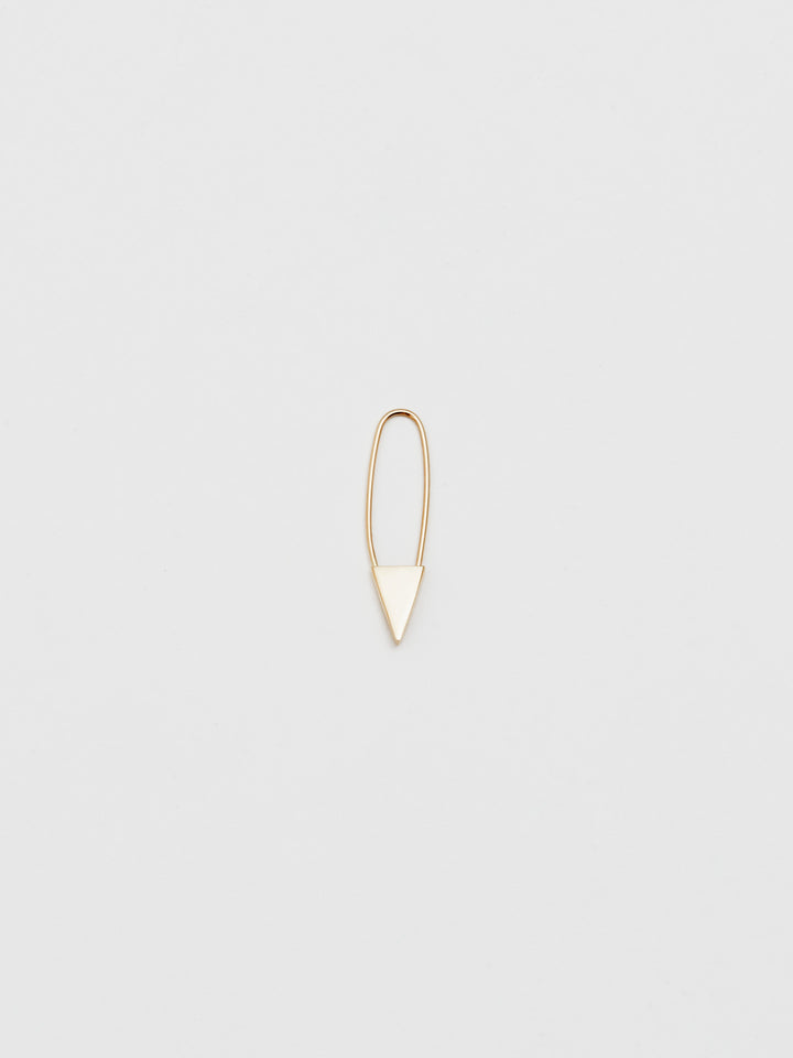 loren stewart Triangle Safety Pin Earring