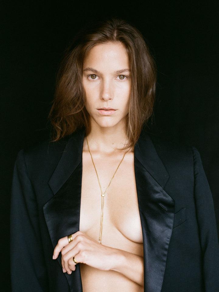 Loren Stewart Vermeil Bolo Pendant Necklace