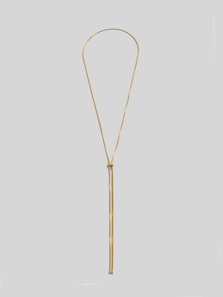 loren stewart Vermeil Bolo Pendant Necklace