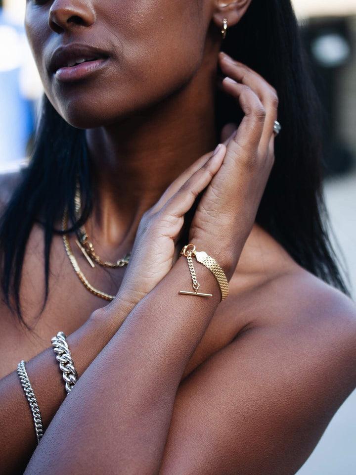 Loren Stewart Vermeil Chainmail Bracelet
