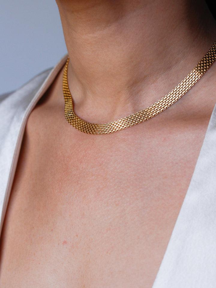 Loren Stewart Vermeil Chainmail Necklace