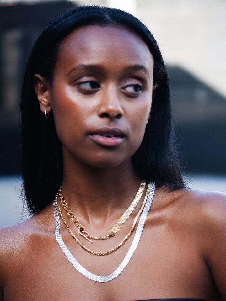 Loren Stewart Vermeil Chainmail Necklace
