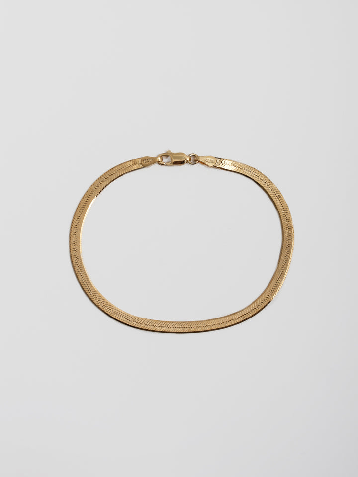 loren stewart Vermeil Herringbone Bracelet