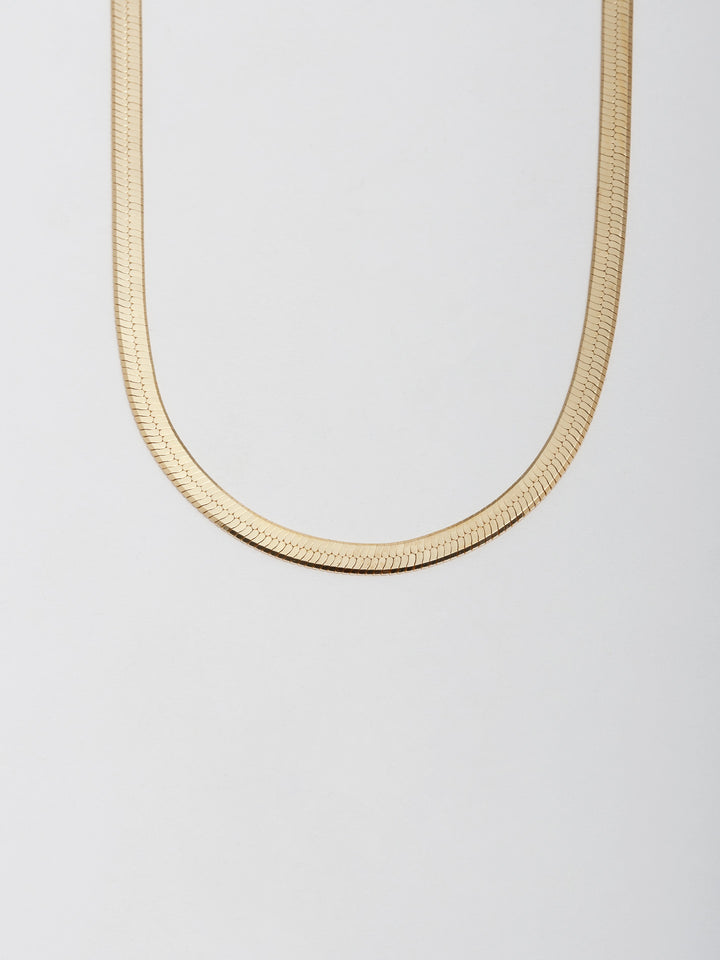 Loren Stewart Vermeil Herringbone Necklace