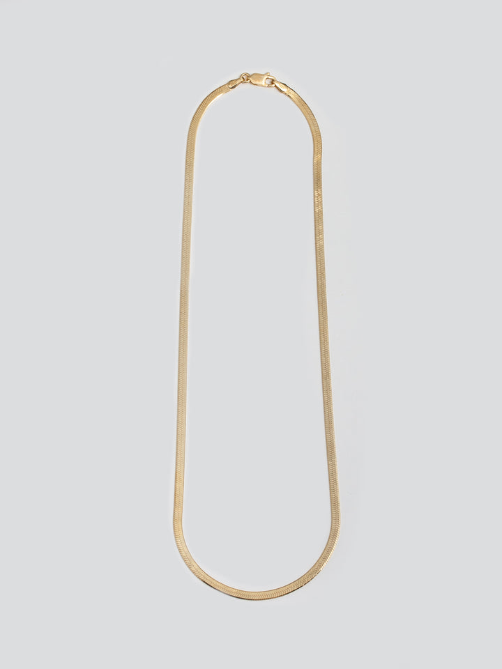 loren stewart Vermeil Herringbone Necklace
