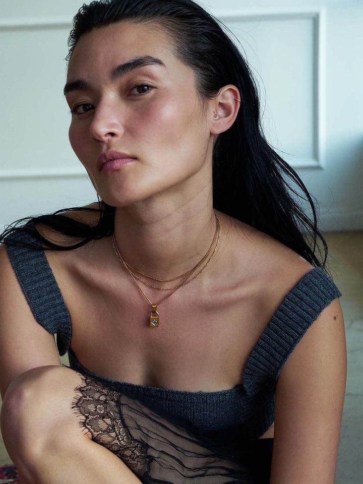 Loren Stewart Vermeil Round Box Chain