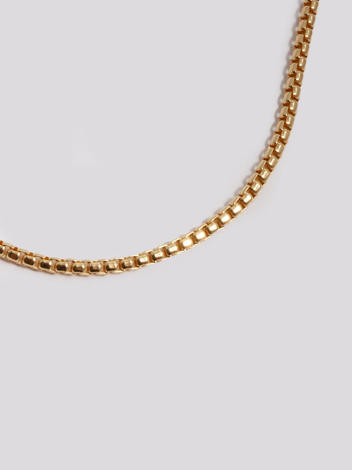 Loren Stewart Vermeil Round Box Chain