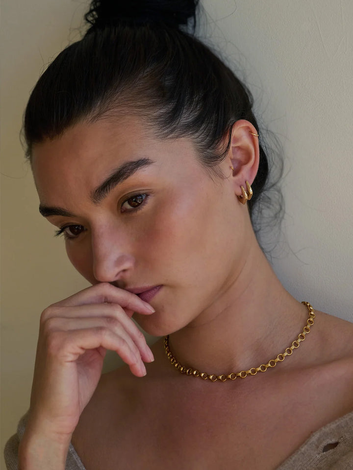 Loren Stewart Vermeil Texture Life Saver Chain