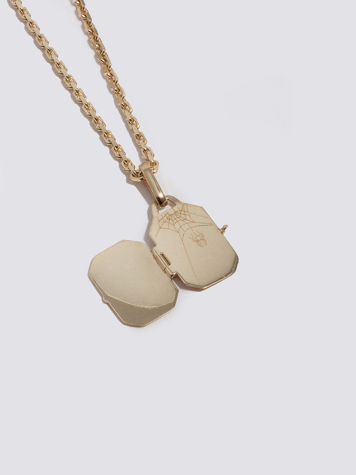 loren stewart Octagonal Spider Locket Pendant x okay______fine