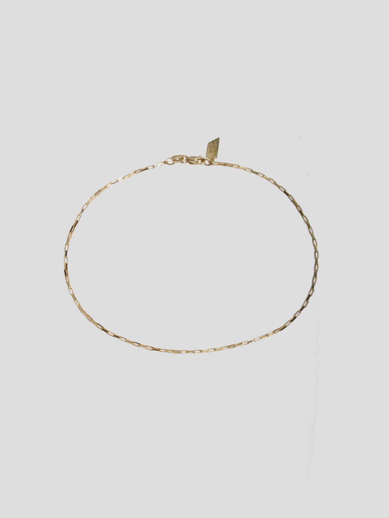 Loren Stewart Petite Industrial Box Link Chain Anklet