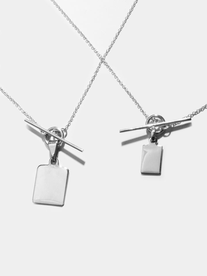 Loren Stewart Sterling Silver Klint ID & Toggle Necklace