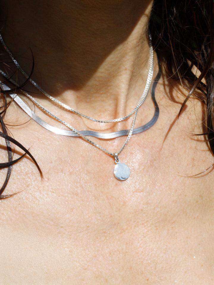 Loren Stewart Sterling Silver Squared Box Link Chain